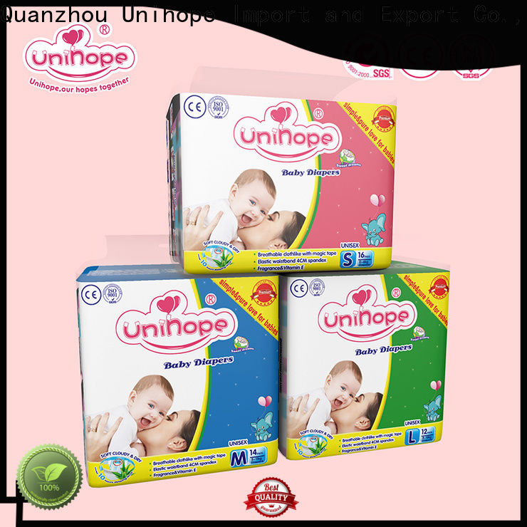 Unihope Bulk buy Unihope best disposable diapers for sensitive skin company for department store