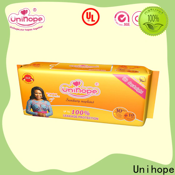Best Unihope natural sanitary napkins brand for department store