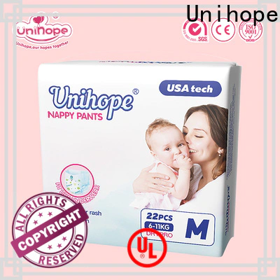 Unihope New Unihope pull up diapers for sensitive skin Suppliers for baby store