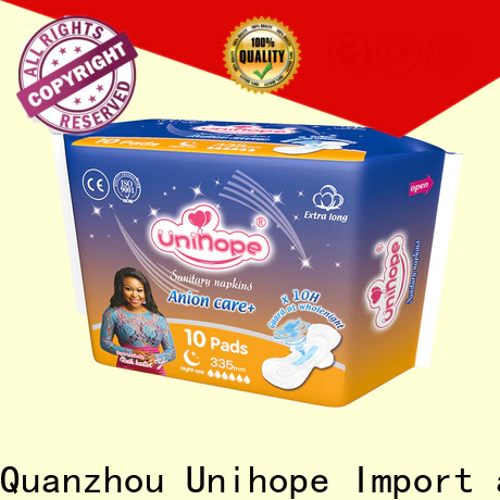 Unihope ultra thin sanitary pads for business for women