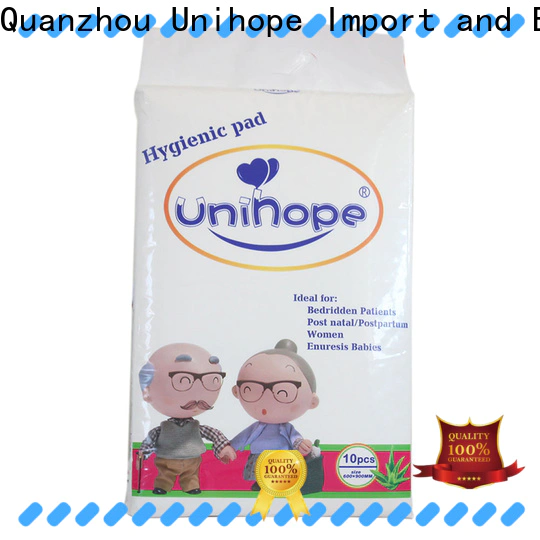 Unihope Wholesale Unihope adult pee pads company for old people