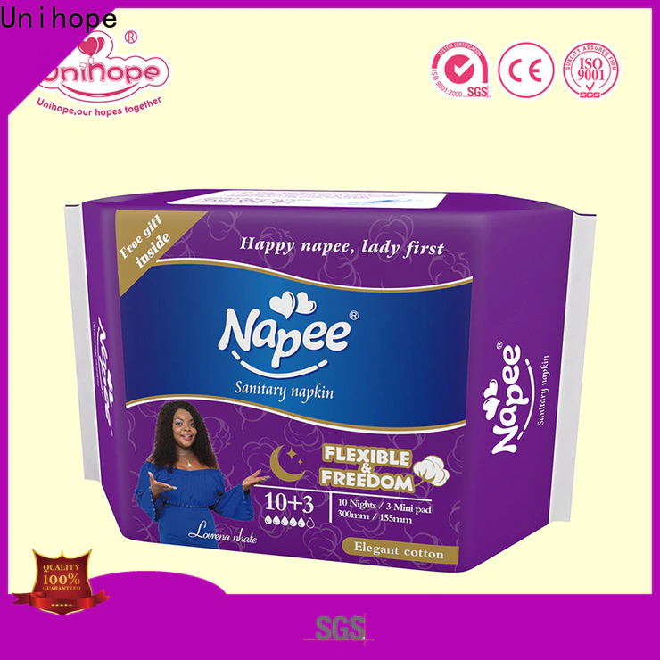 Unihope free sanitary pads for business for ladies