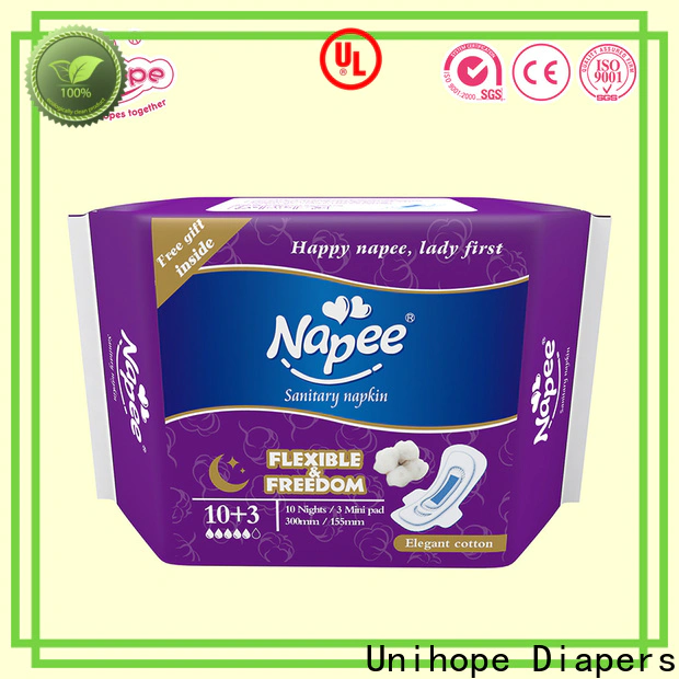 Unihope expired sanitary pads factory for women