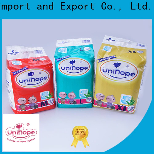 Unihope High-quality Unihope bariatric adult diapers manufacturers for old people