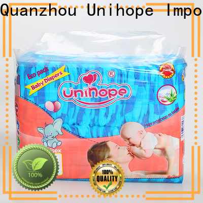 Unihope most absorbent diapers for babies distributor for baby care shop