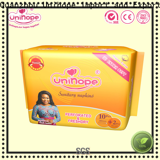 Unihope super soft sanitary pads distributor for ladies