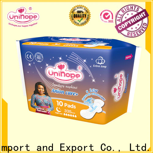 Unihope korean sanitary pads manufacturers for women