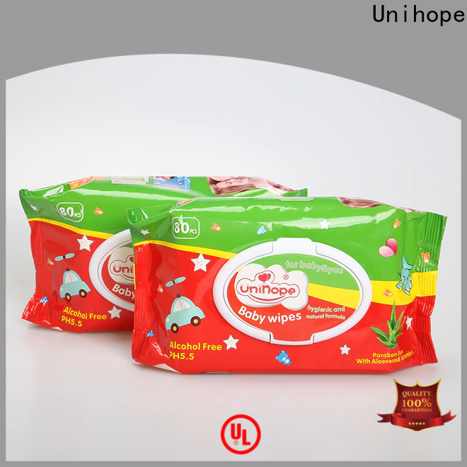 Unihope baby safe antibacterial wipes for business for baby care shop