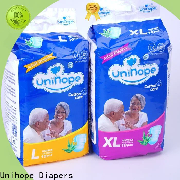 Unihope black adult diapers Supply for patient