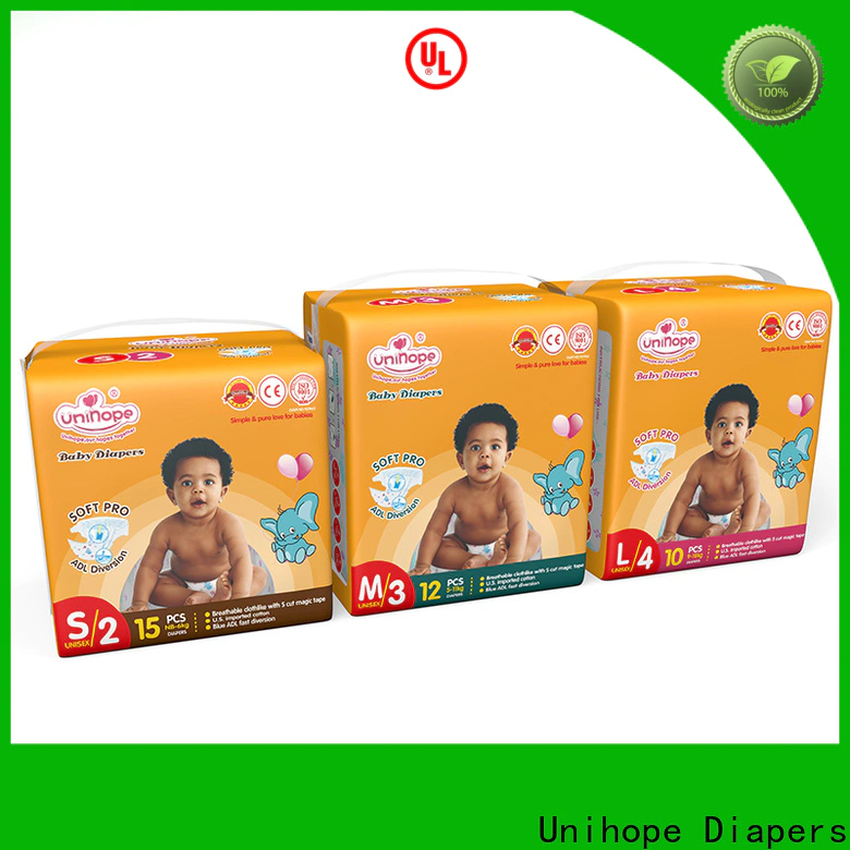 Unihope dry diapers factory for department store