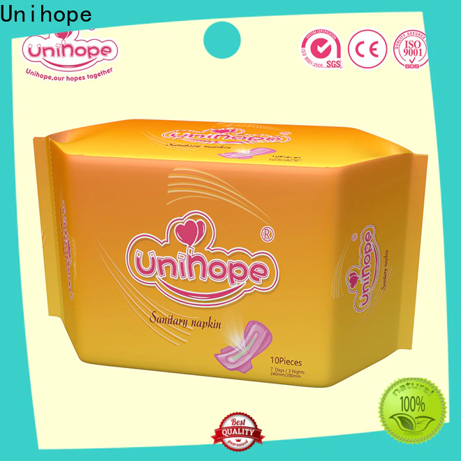 Wholesale Unihope soft sanitary pads distributor for department store