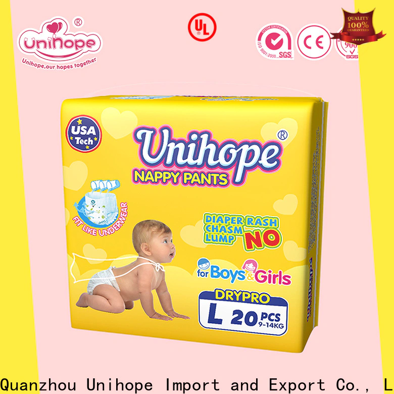 Top Unihope 360 pull up diapers dealer for baby care shop