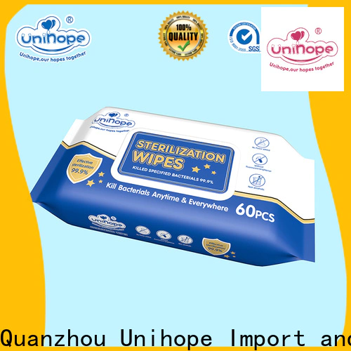 Unihope disinfectant wipes safe for skin distributor for supermarket