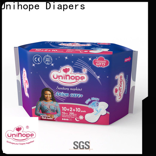 Unihope High-quality Unihope sanitary pads for sensitive skin company for women