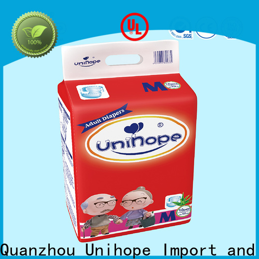 Unihope good adult diapers factory for patient