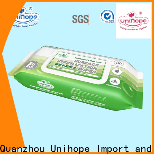 Wholesale Unihope disinfectant surface wipes manufacturers for supermarket