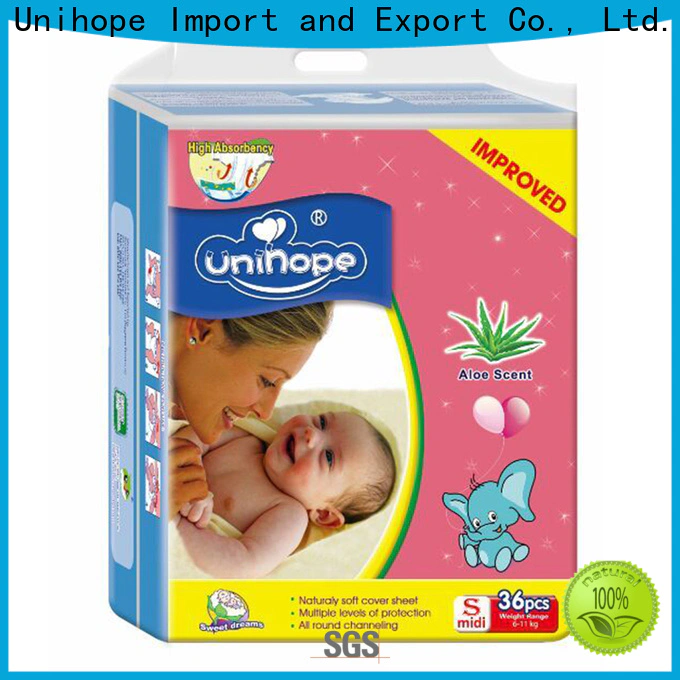 Unihope best overnight diapers for babies distributor for baby store