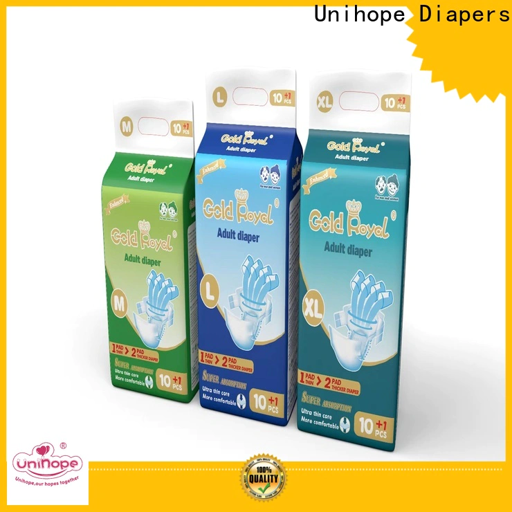 Bulk buy Unihope heavy duty overnight diapers for adults factory for patient