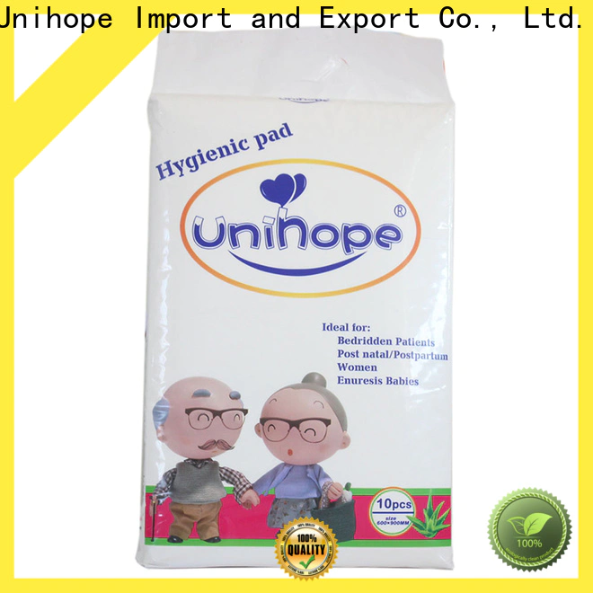 Unihope High-quality Unihope adult underpads distributor for elderly people