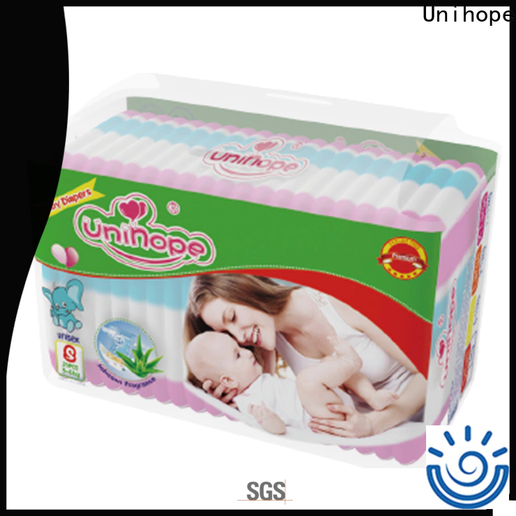 Unihope Custom best disposable diapers Supply for baby care shop