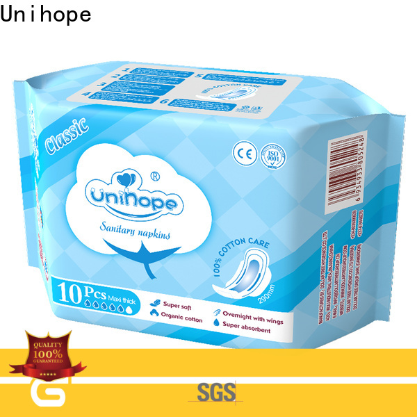 Unihope Best biodegradable sanitary pads Supply for women
