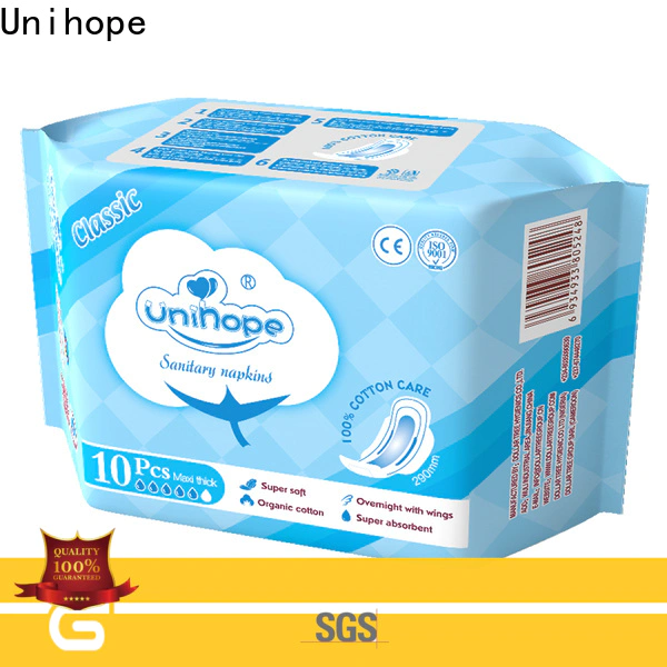 Unihope Best biodegradable sanitary pads Supply for women