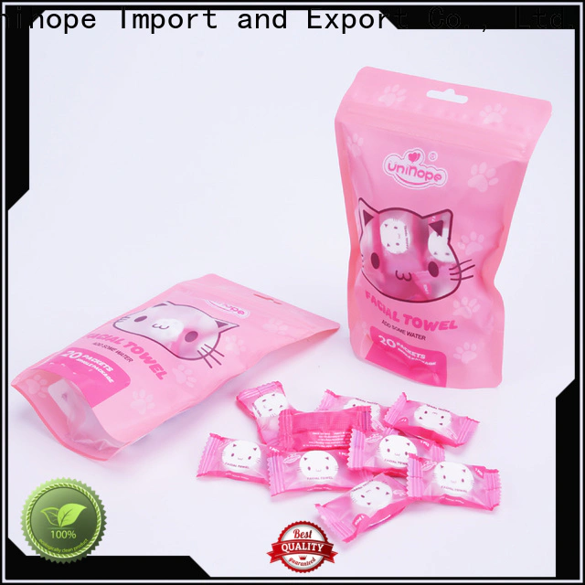 Unihope Top face cotton tissue company for travelling