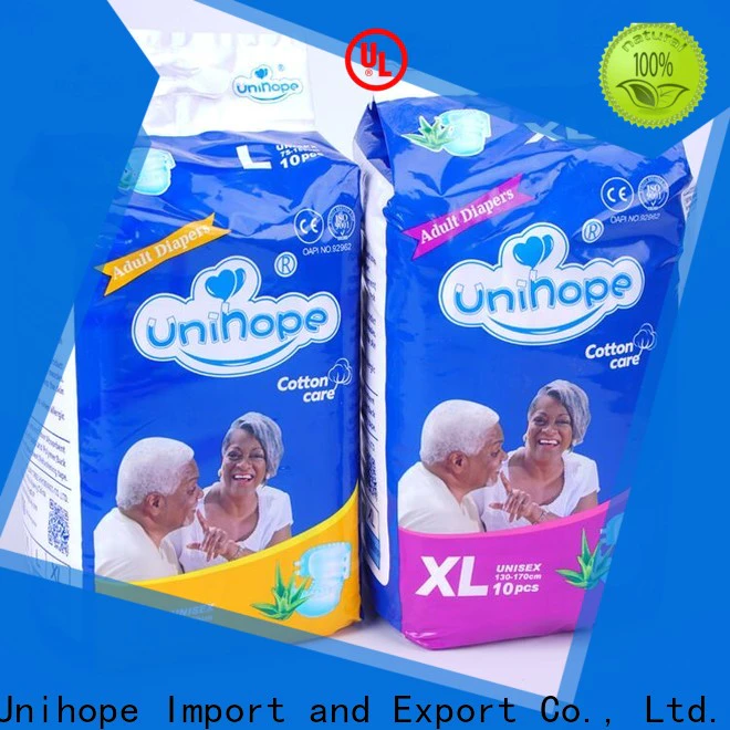 Unihope Latest leak proof diapers for adults Suppliers for elderly people