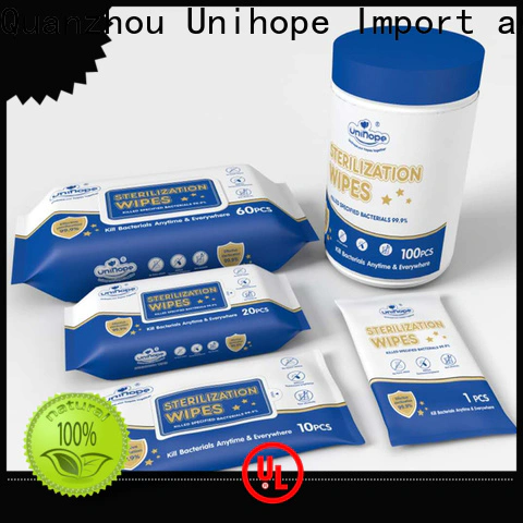 Unihope Top hand sanitizing wipes Suppliers for cleaning