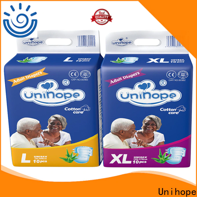 Unihope High-quality leak proof diapers for adults company for patient