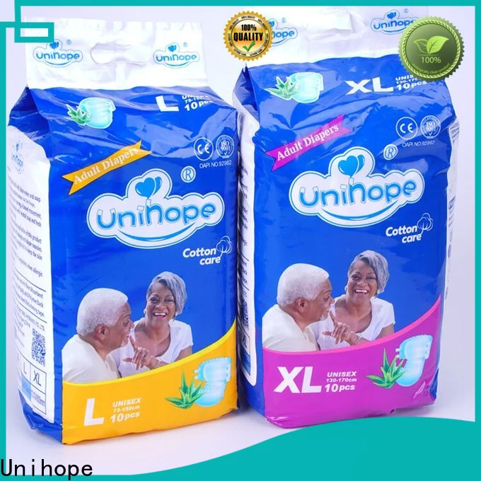 Unihope medical diapers for adults Suppliers for elderly people