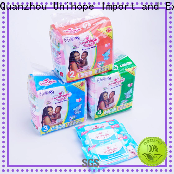Unihope nature babycare diapers manufacturers for department store
