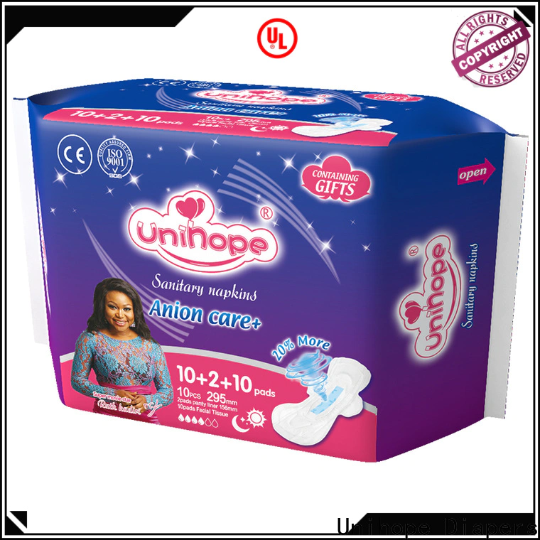 Unihope Latest eco friendly sanitary pads for business for department store