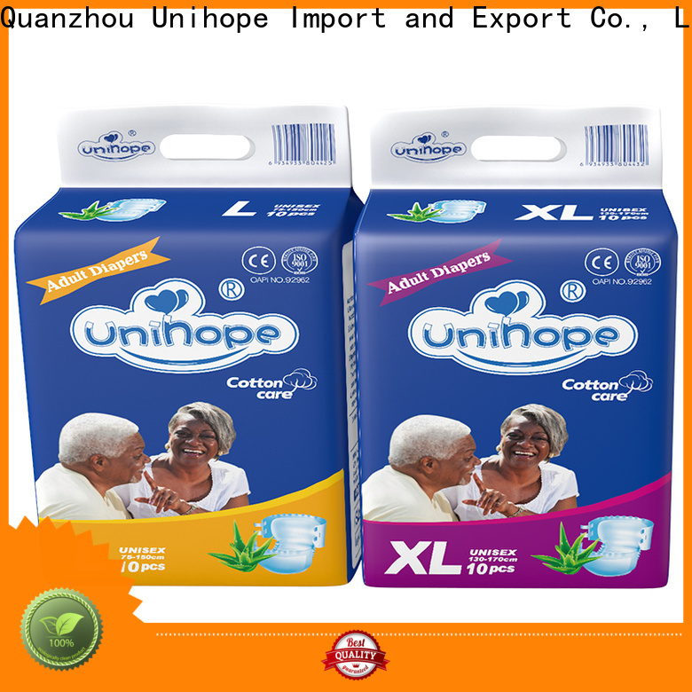 Unihope Custom adult diapers large factory for elderly people