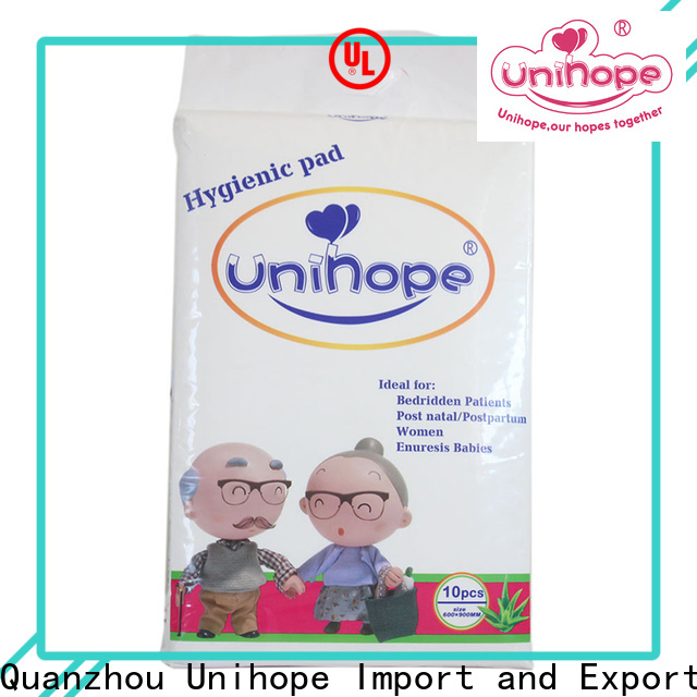 Unihope adult incontinence pads factory for elderly people