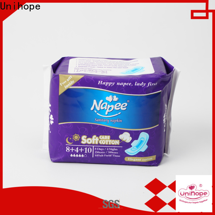 High-quality cotton sanitary pads bulk buy for department store