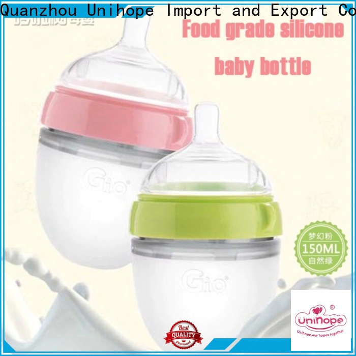Unihope Best silicone baby bottles bulk buy for baby store