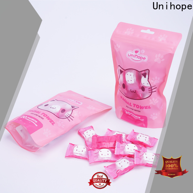 Unihope disposable facial towel factory for face cleaning