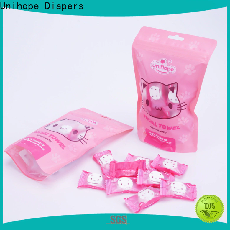 High-quality face towels disposable factory for travelling