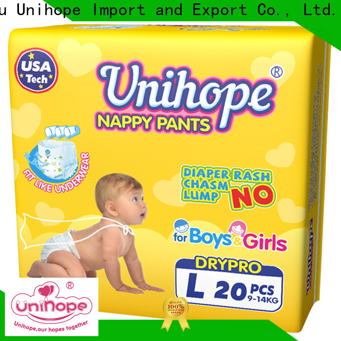 Unihope baby pull ups diapers Supply for baby care shop