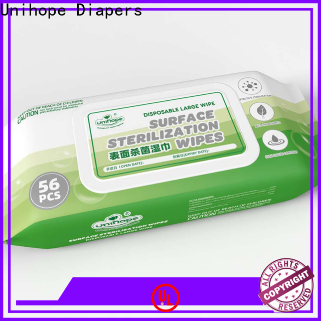 Unihope household surface wipes company for department store