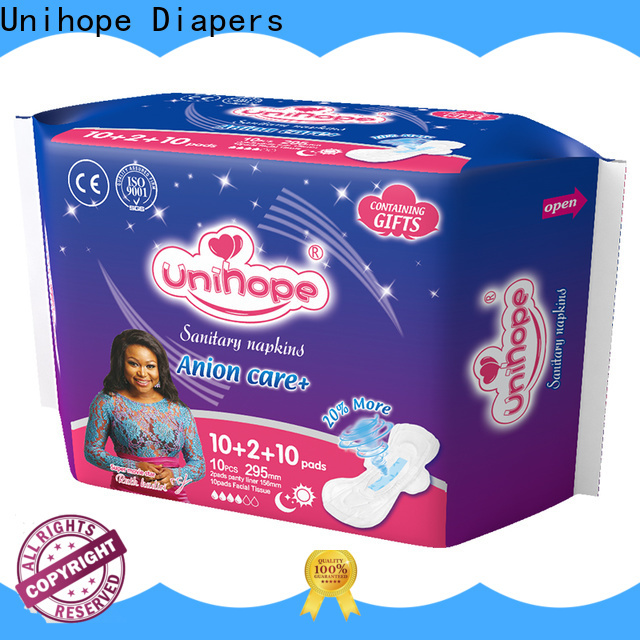 Unihope best period pads manufacturers for department store