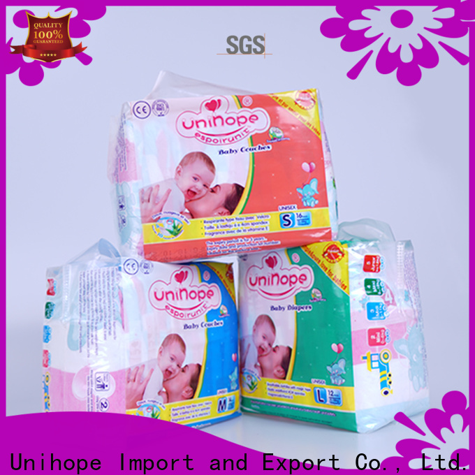 Unihope best disposable diapers Supply for department store