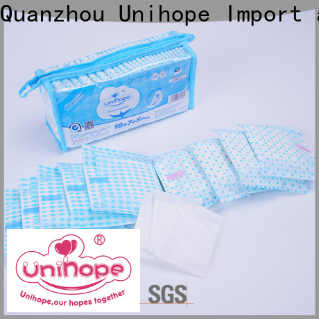 Unihope Wholesale Unihope bamboo sanitary pads Suppliers for ladies