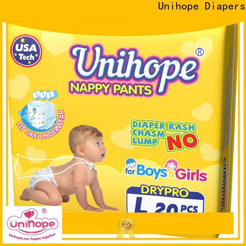 Unihope Latest Unihope best pull up diapers for babies Suppliers for department store