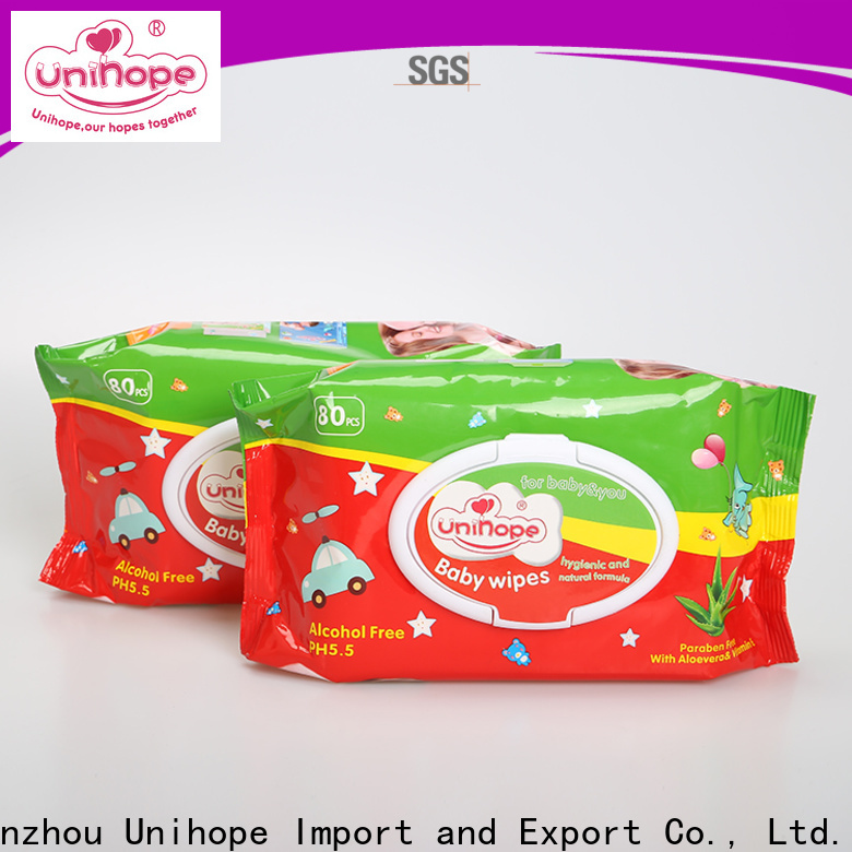 Unihope High-quality Unihope antibacterial hand wipes safe for babies distributor for baby store