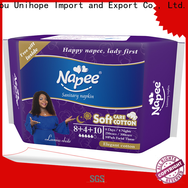 Unihope biodegradable sanitary napkins distributor for department store