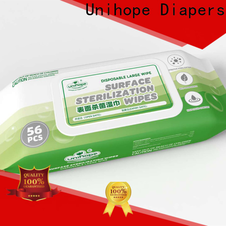 Unihope alcoholic wet wipes brand for cleaning