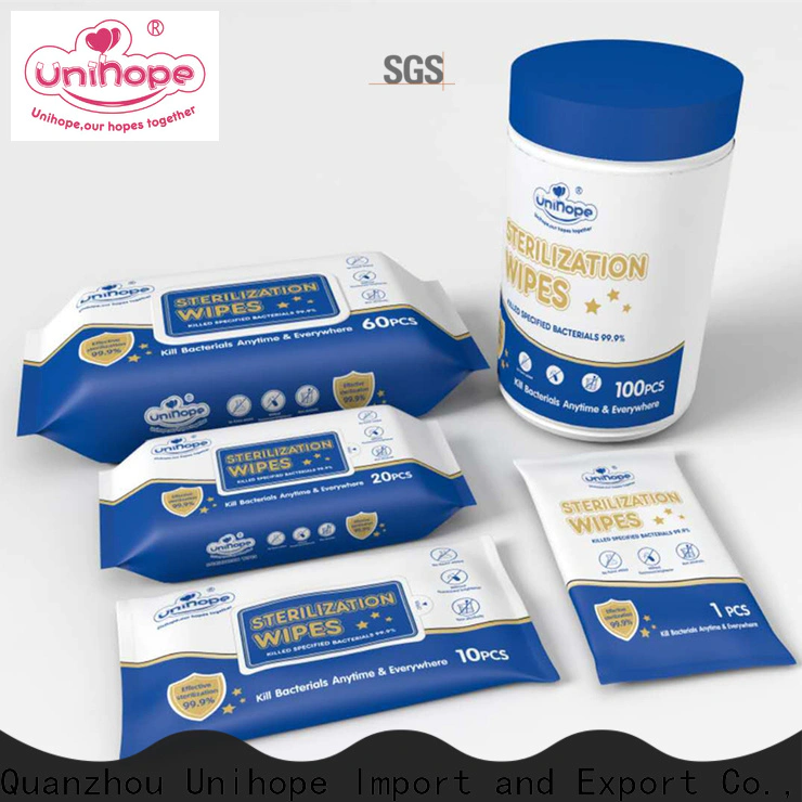 Top Unihope hand sanitizing wipes factory for cleaning