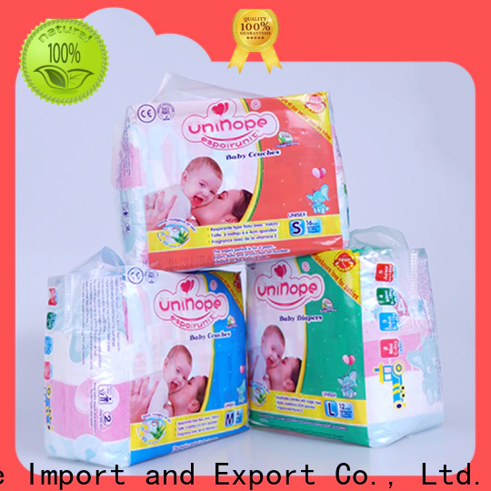Unihope biodegradable disposable nappies factory for department store
